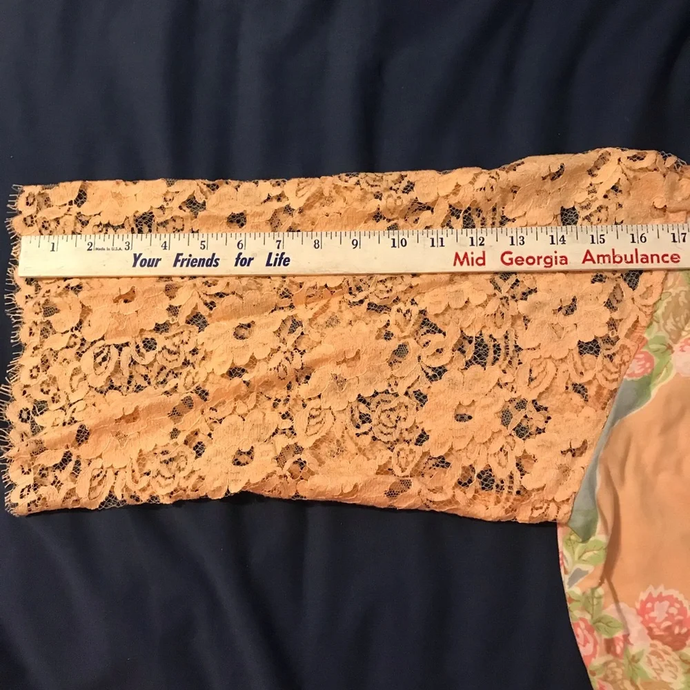 Shari B. Green floral duster Handmade/upcycled - Picture 10 of 12